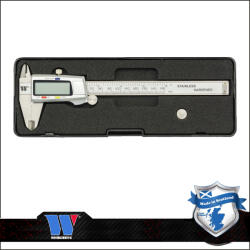 Welzh Werkzeug Tolómérő digitális 150 mm 0.01 mm - mélységmérővel - Welzh (60066-WW)