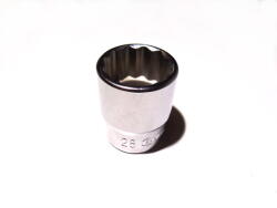 Genius Tools Dugókulcs - crowafej 1/2" 12 szög normál 28 mm Genius (433828)