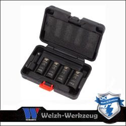 Welzh Werkzeug Kerékanyakulcs kétfejű készlet 1/2" 4 db-os - króm kupakokhoz- Welzh (3107-WW)