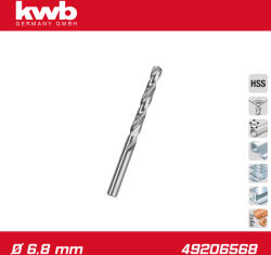 kwb Csigafúró 6, 8 mm HSS-G DIN 338 Silver Star - KWB (49206568)