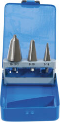 BGS technic Kúpos fúró készlet 3 db-os HSS 3-*14 mm - 8-20 mm - 16-30, 5 mm - BGS (9-1998)