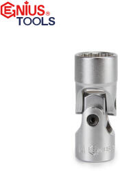 Genius Tools Dugókulcs - crowafej 3/8" csuklós 14 mm Genius (355614)