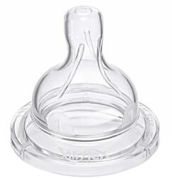 Philips Tetina Philips-Avent SCF631/27 Anti-colici Debit pentru Nou-nascut Silicon fara BPA 2 Bucati Transparent (SCF631/27)