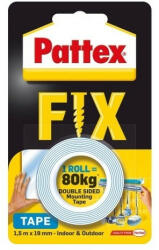 Pattex Ragasztószalag kétoldalas, 19mmx1, 5 m, Henkel Patex Fix 80 kg (1684211)