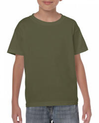 Gildan Gyerek póló Gildan GIB5000 Heavy Cotton Youth T-Shirt -L, Military Green