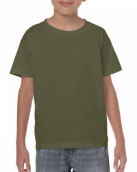 Gildan Gyerek póló Gildan GIB5000 Heavy Cotton Youth T-Shirt -S, Military Green