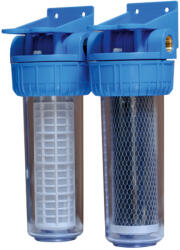  Filtru apa duplex, 10" x 1 (WF.10X1DUPLEX) Filtru de apa bucatarie si accesorii