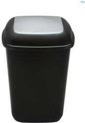 Plafor Cos plastic reciclare selectiva, capacitate 28l, PLAFOR Quatro - negru cu capac gri - altele (PL-658-04) - pcone Cos de gunoi