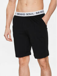 Brave Soul Pantaloni scurți pijama MLWB-149KEV Negru Regular Fit