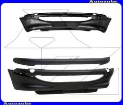 PEUGEOT 206 1998.09-2003.05 Első lökhárító fekete, fekete betéttel, spoilerrel PEJ0726005T