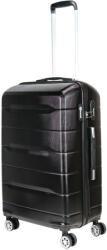 Benzi Pointed fekete 4 kerekű közepes bőrönd (BZ5583-fekete-M)