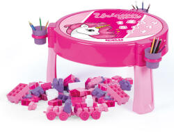 Dolu Masuta roz de activitati cu 100 cuburi de construit PlayLearn Toys
