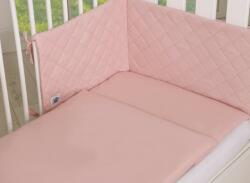 BabyLion Royal 3 részes ágyneműhuzat szett - Pasztell rózsaszín