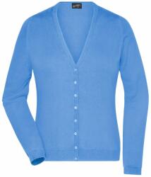 James & Nicholson (Daiber) Női pamut pulóver JN660 - Jégkék | 2XL (1-JN660-1709578)