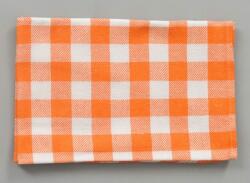 Dobrý Textil Prosop de bucătărie din bumbac KARIN - Oranj / albă (P234591)
