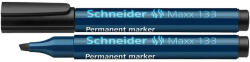 Schneider Permanent marker SCHNEIDER Maxx 133, varf tesit 1+4mm - negru (S-113301) - siscom-papetarie