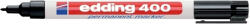 edding Marker permanent Edding 400, corp plastic, varf rotund, 1 mm, negru (ED4001) - siscom-papetarie