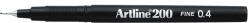Artline Liner ARTLINE 200, varf fetru 0.4mm - negru (EK-200-BK) - siscom-papetarie
