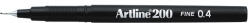 Artline Liner ARTLINE 200, varf fetru 0.4mm - negru (EK-200-BK)