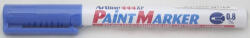 Artline Marker cu vopsea ARTLINE 444XF, corp metalic, varf rotund 0.8mm - albastru (EK-444XF-BL) - siscom-papetarie