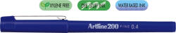 Artline Liner ARTLINE 200, varf fetru 0.4mm - albastru (EK-200-BL) - siscom-papetarie