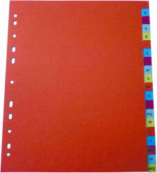 Optima Index plastic color, numeric 1-12, A4, 125 microni, Optima (OP-412 ZA MC) - siscom-papetarie