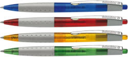 Schneider Pix SCHNEIDER Loox, rubber grip, clema metalica, culori asortate - scriere albastra (S-135580) - siscom-papetarie