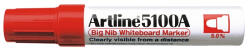 Artline Marker pentru tabla de scris ARTLINE 5100A, corp metalic, varf rotund 5.0mm - rosu (EK-5100A-RE) - siscom-papetarie