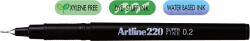 Artline Liner ARTLINE 220, varf fetru 0.2mm - negru (EK-220-BK) - siscom-papetarie