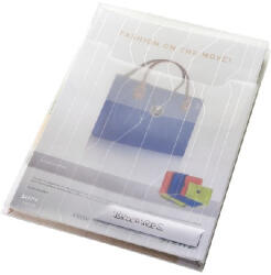 Leitz Mapa cu burduf si eticheta, 3 buc set, LEITZ Combi File Jumbo - transparent (L-47270003)