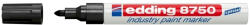 edding Marker permanent Edding 8750, cu vopsea, corp aluminiu, varf rotund, 2-4 mm, negru (ED87501)