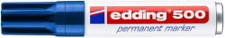 edding Marker permanent Edding 500, corp metalic, varf retezat 2-7 mm, albastru (ED5003)