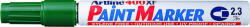 Artline Marker cu vopsea ARTLINE 400XF, corp metalic, varf rotund 2.3mm - verde (EK-400XF-GR) - siscom-papetarie