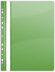 DONAU Dosar plastic PVC, cu sina si multiperforatii, 10 buc set, DONAU - verde (DN-1704001PL-06)