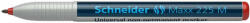 Schneider Universal non-permanent marker SCHNEIDER Maxx 225 M, varf 1mm - rosu (S-1212) - siscom-papetarie