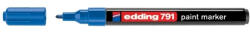 edding Marker permanent Edding 791, cu vopsea, corp plastic, varf rotund , 1-2 mm, albastru (ED7913) - siscom-papetarie
