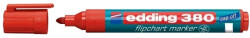 edding Marker Edding 380 pentru flipchart, varf rotund, 1.5-3 mm, rosu (ED380002)