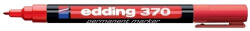 edding Marker permanent Edding 370, corp plastic, varf rotund, 1 mm, rosu (ED3702)