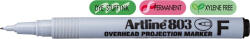 Artline OHP Non-Permanent marker ARTLINE 803, varf fin - 0.5mm - negru (EK-803-BK) - siscom-papetarie