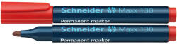 Schneider Permanent marker SCHNEIDER Maxx 130, varf rotund 1-3mm - rosu (S-113002) - siscom-papetarie