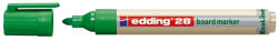 edding Marker pentru tabla Edding 28, ecologic, varf rotund, 1.5-3 mm, verde (ED280004) - siscom-papetarie
