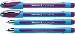 Schneider Pix SCHNEIDER Slider Memo XB, rubber grip, accesorii metalice - scriere violet (S-150208) - siscom-papetarie