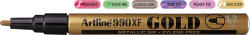 Artline Marker cu vopsea ARTLINE 990XF, corp metalic, varf rotund 1.2mm - auriu (EK-990XF-GD) - siscom-papetarie