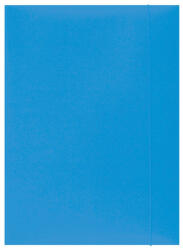 Office Products Mapa din carton plastifiat cu elastic, 300gsm, Office Products - bleu (OF-21191131-21) - siscom-papetarie