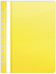 DONAU Dosar plastic PVC, cu sina si multiperforatii, 10 buc set, DONAU - galben (DN-1704001PL-11)