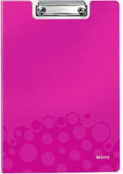 Leitz Clipboard dublu LEITZ Wow, polyfoam - roz metalizat (L-41990023) - siscom-papetarie