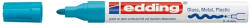 edding Marker permanent Edding 750, cu vopsea, corp metalic, varf rotund, 2-2-4 mm, verde (ED7504)