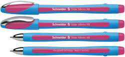 Schneider Pix SCHNEIDER Slider Memo XB, rubber grip, accesorii metalice - scriere roz (S-150209) - siscom-papetarie