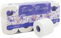 Celtex Hartie igienica mini, Celtex, Tissue Flowers, 3 straturi, alba, 8 role set (CE011200)