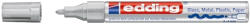 edding Marker permanent Edding 750, cu vopsea, corp metalic, varf rotund, 2-2-4 mm, argintiu (ED75054) - siscom-papetarie